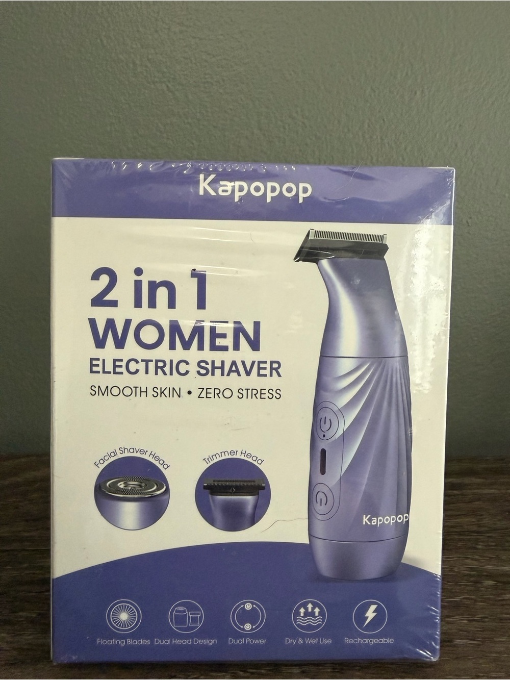 2-in-1 Women Electric Shaver - Purple